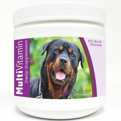 Healthy Breeds Multi-Vitamin Soft Chew Dog Supplement for Rottweilers, 60 ct.