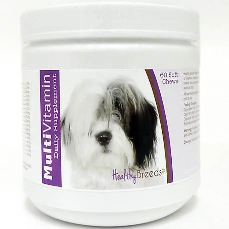 Healthy Breeds Multi-Vitamin Soft Chew Dog Supplement for Old English Sheepdogs, 60 ct.