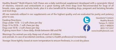 Image showing  Multi-Vitamin Soft Chew Dog Supplement for Silky Terriers, 60 ct.