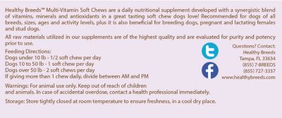 Image showing  Multi-Vitamin Soft Chew Supplements for Tibetan Terrier Dogs, 60 ct.