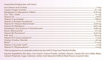 Image showing  Multi-Vitamin Soft Chew Supplements for Vizsla Dogs, 60 ct.