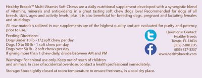 Image showing  Multi-Vitamin Soft Chew Dog Supplements for Golden Brown Yorkshire Terriers, 60 ct.