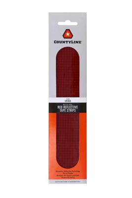 SMV Industries 2 in. x 9 in. Red Reflective Tape Strips