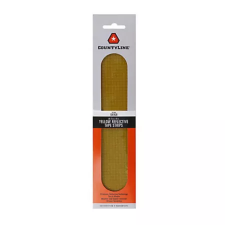 SMV Industries Yellow Reflective Strips 2 in x 9 in Pack of 4 Reflective Tape