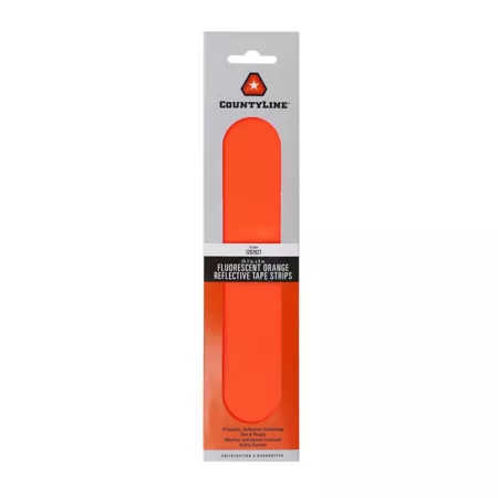 SMV Industries Fluorescent Orange Reflective Strips 2 in x 9 in Pack of 4 Reflective Tape