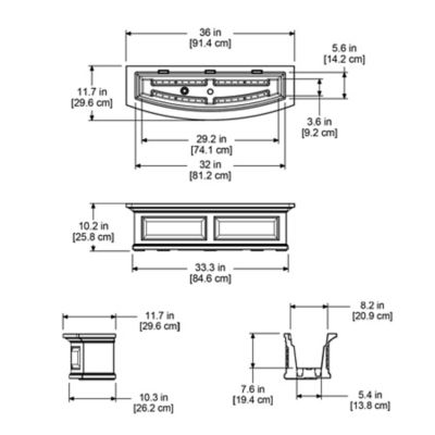 Image showing 7 th Mayne Nantucket Weather-Resistant Polyethylene Window Box, 3 ft.
