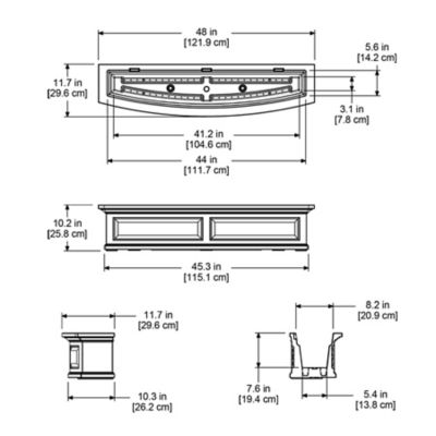 Image showing 5 th Mayne 4 ft. Nantucket Window Box