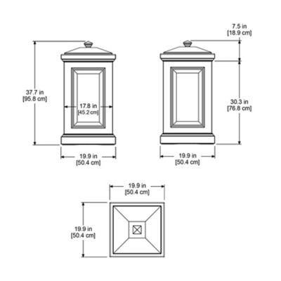 Image showing 5 th Mayne Berkshire Storage Bin, Black
