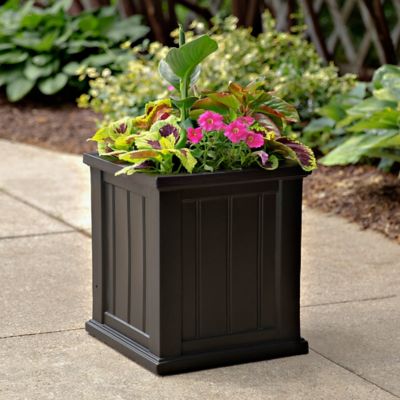 Image showing  4.6 gal. Polyethylene Cape Cod Square Patio Planter