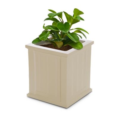 Image showing  4.6 gal. Polyethylene Cape Cod Square Patio Planter