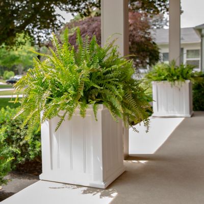 Image showing 5 th Mayne 4.6 gal. Polyethylene Cape Cod Square Patio Planter