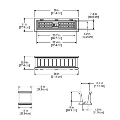 Image showing 7 th Mayne 3 ft. Cape Cod Window Box