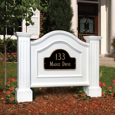Image showing  Nantucket Address Sign, White