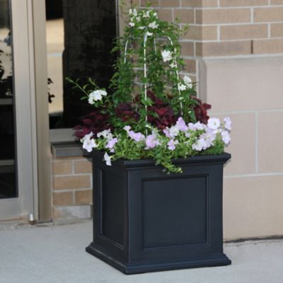 Image showing  9.5 gal. Polyethylene Fairfield Patio Planter, 20 in. x 20 in.