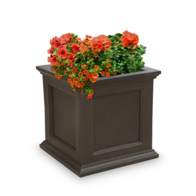 Image showing  9.5 gal. Polyethylene Fairfield Patio Planter, 20 in. x 20 in.