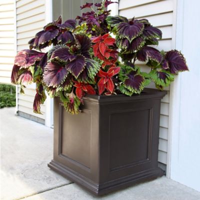 Image showing  9.5 gal. Polyethylene Fairfield Patio Planter, 20 in. x 20 in.