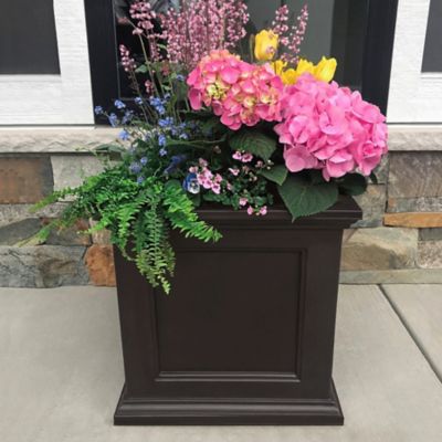 Image showing  9.5 gal. Polyethylene Fairfield Patio Planter, 20 in. x 20 in.