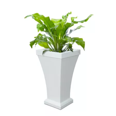 Mayne Burgundy Polyethylene Planter 28" Height Planters