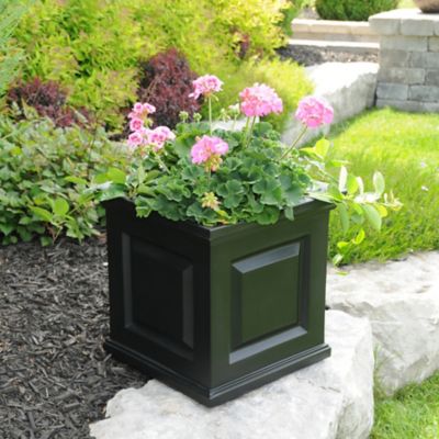 Image showing  5 gal. Polyethylene Nantucket Outdoor Planter, 16 in. x 16 in.