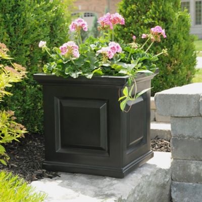 Image showing  5 gal. Polyethylene Nantucket Outdoor Planter, 16 in. x 16 in.
