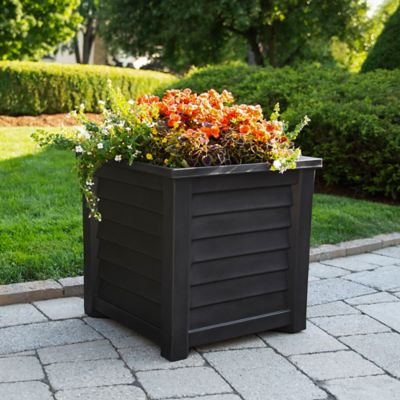 Image showing  11.5 gal. Lakeland Square Planter, 20 in. x 20 in.