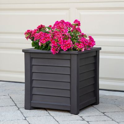 Image showing  11.5 gal. Lakeland Square Planter, 20 in. x 20 in.
