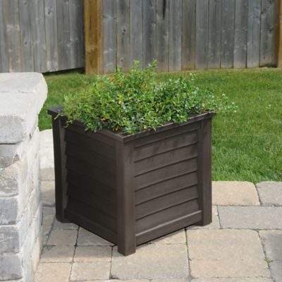 Image showing  11.5 gal. Lakeland Square Planter, 20 in. x 20 in.