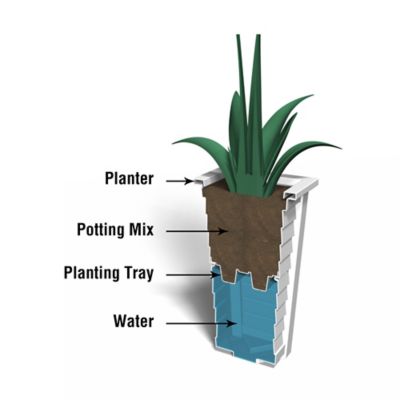 Image showing 5 th Mayne Lakeland 28in. Tall Planter