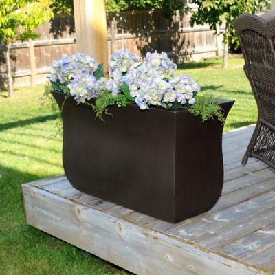 Image showing  15 gal. Polyethylene Valencia Long Planter, 36 in. x 16 in. x 22 in.