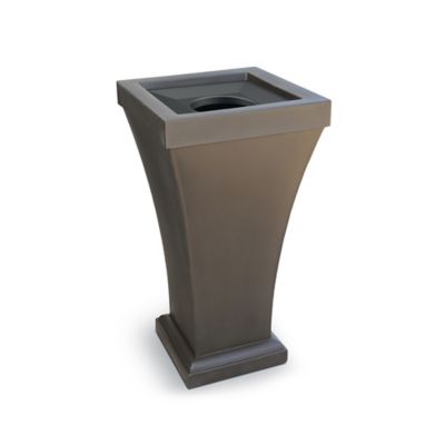 Mayne 24 gal. Bordeaux 40 in. Tall Waste Bin, Espresso