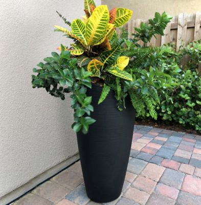 Image showing  6 gal. Polyethylene Modesto Tall Planter, 32 in.