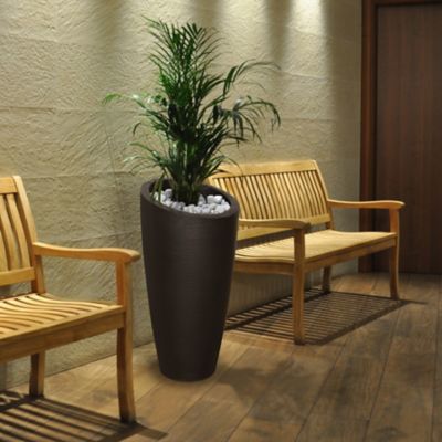 Image showing  6 gal. Polyethylene Modesto Tall Planter, 32 in.