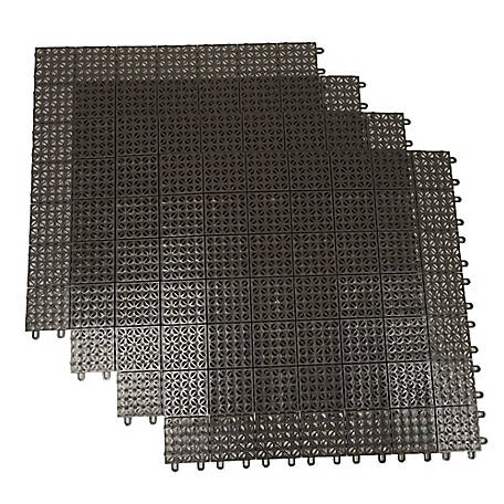 Gray Regenerated 22 in. x 22 in. Polypropylene Interlocking Floor Mat System (Set of 4 Tiles) Gray Regenerated 22 in. x 22 in. Polypropylene Interlocking Floor Mat System (Set of 4 Tiles)
