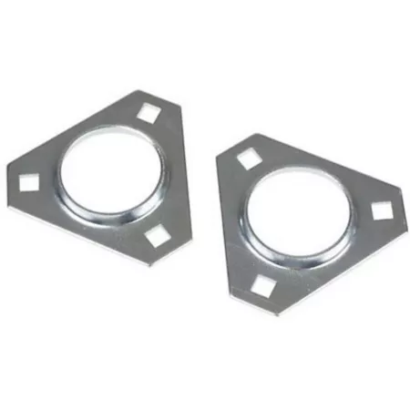 CountyLine 52mm 3-Hole Triangular Straight Flange Pack of 2 Tractor Bearings