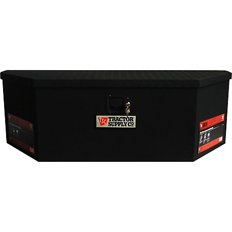 Tractor Supply 18 in. x 46 in. x 14 in. Matte Low-Profile Trailer Tool Box