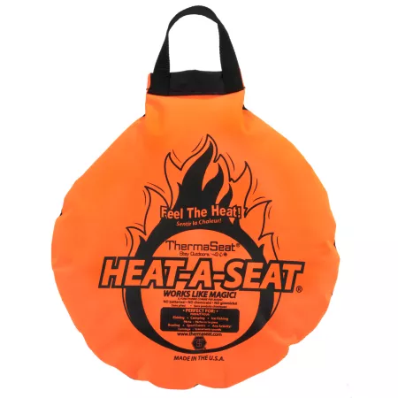 ThermaSeat Heat-a-Seat Blazing Orange/Black Hunting Stools Chairs & Seat Cushions