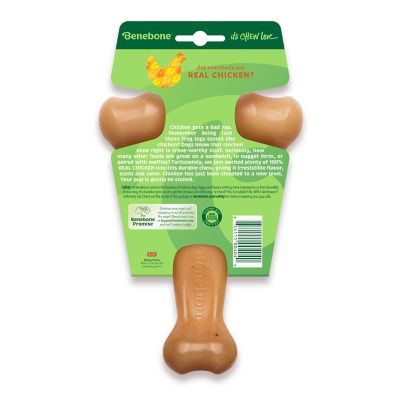 Image showing  Wishbone Durable Dog Chew Toy, Real Chicken, Medium