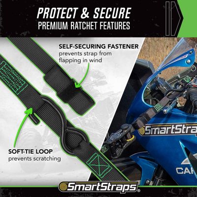 Image showing 8 th SmartStraps 10 ft. Tactical Tie Downs, 500 lb., 2 pk.