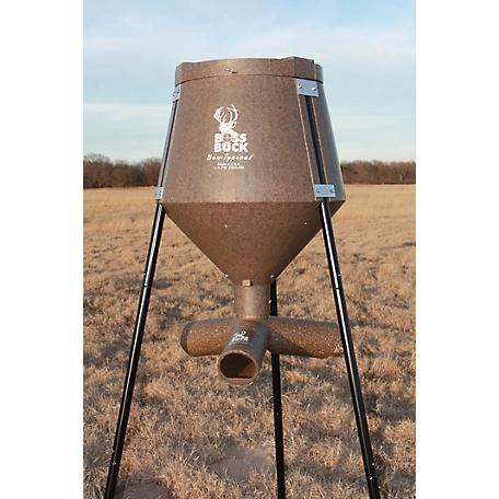 Boss Buck 200 lb. All-In Gravity Rotomolded Protein Game Feeder, 40 in. Feeding Height