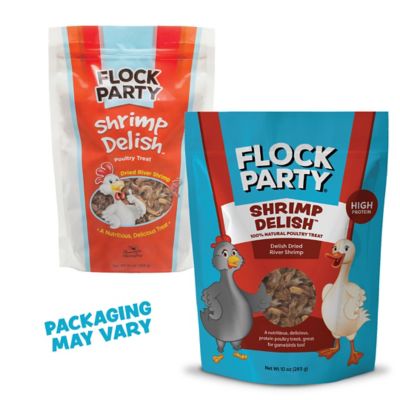 Flock Party Shrimp Delish Poultry Treats, 10 oz.