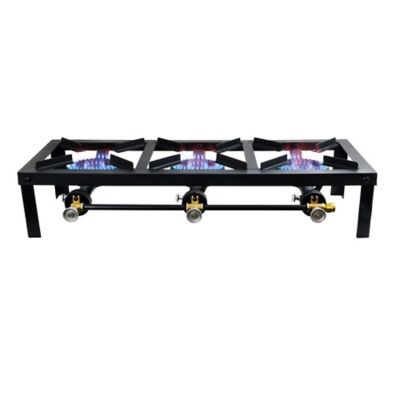 Image showing  3-Burner Propane Gas Angle Iron Stove, 330 sq. in., 45,000 BTUs