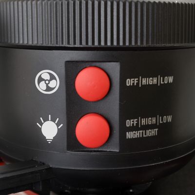 Image showing  Tent Fan with LED Light, Lantern