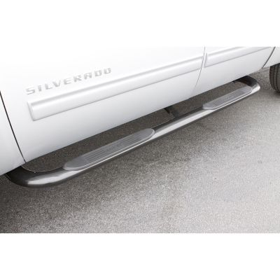 Lund 4 in. Oval Curved Stainless Steel Nerf Bar Truck Step, Fits 2015-2018 Chevrolet Colorado, 23240360
