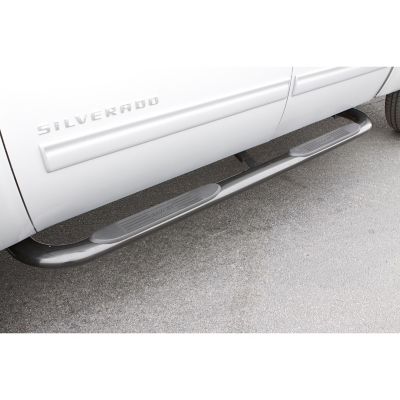 Lund Oval Curved Stainless Steel Nerf Bar Truck Step for 2009-2018 Dodge Ram 1500, 4 in.