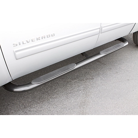 Lund 4 in. Oval Curved Stainless Steel Nerf Bar Truck Step, Fits 2009-2018 Dodge Ram 1500