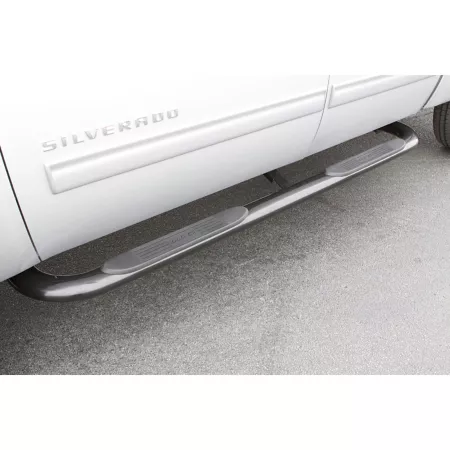 Lund 4 in Stainless Steel Oval Curved Nerf Bar Truck Step for Chevrolet Silverado 1500 2001-2013 Nerf Bars