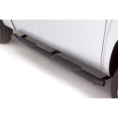 Lund 4 in. Oval Curved Steel Nerf Bar Truck Step, Fits 2001-2013 Chevrolet Silverado 1500