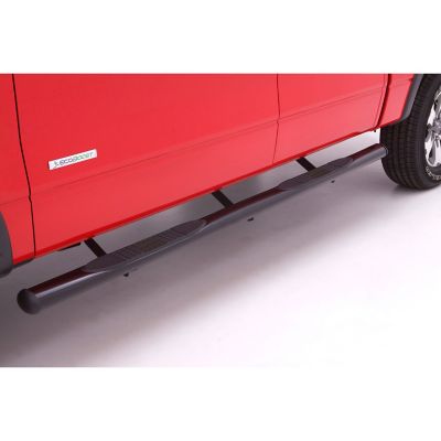 Lund 4 in. Oval Straight Steel Nerf Bar Truck Steps, Fits 2009-2018 Dodge Ram 1500