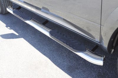 Image showing  5 in. Curved Oval Stainless-Steel Nerf Bar Truck Step, Fits 2010-2018 Dodge Ram 2500, 23785007