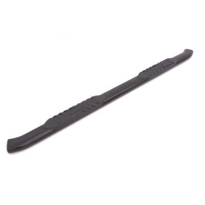 Image showing  5 in. Oval Curved Steel Nerf Bar Truck Step, Fits 1999-2018 Chevrolet Silverado 1500